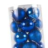 24x Christmas Ball Pendants Crafts Shatterproof DIY Decor Hanging Balls for Birthday Engagement Indoor Anniversary Festivals