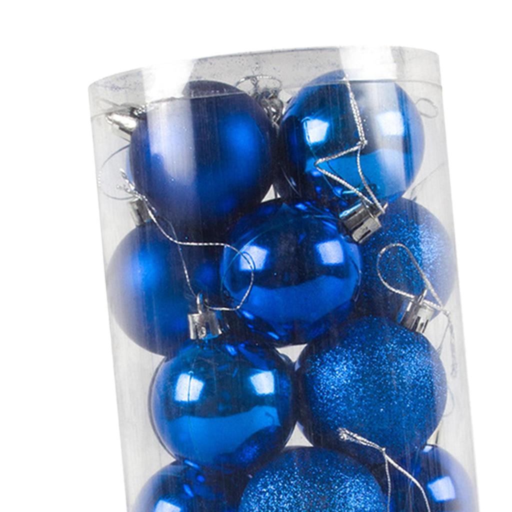 24x Christmas Ball Pendants Crafts Shatterproof DIY Decor Hanging Balls for Birthday Engagement Indoor Anniversary Festivals