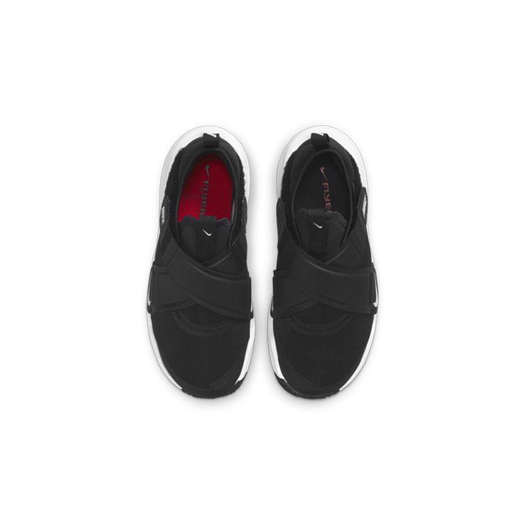 Nike Flex Advance Ammortizzazione Antiscivolo Resistente all'Abrasione Traspirante Basse Scarpe da Corsa per Bambini Nero Bianco CZ0186-002