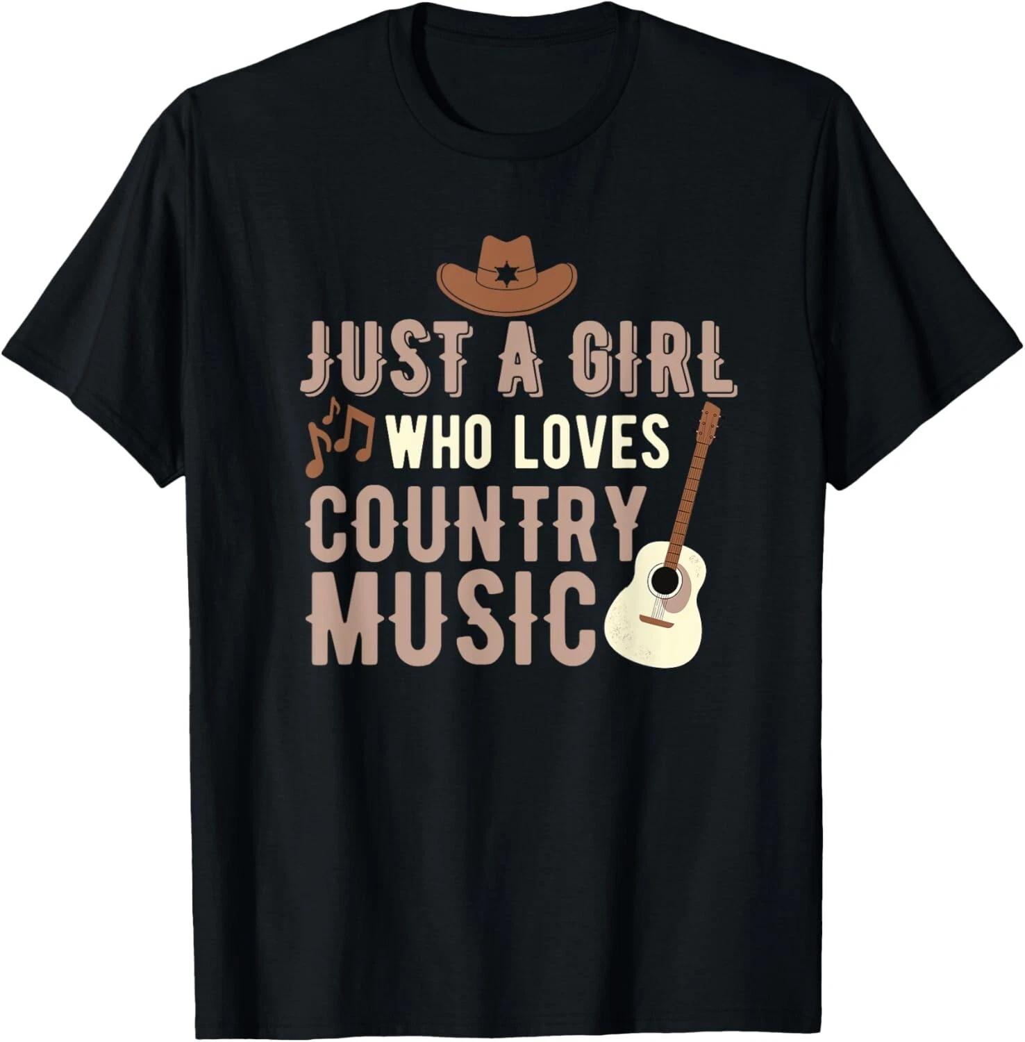 Just A Girl Who Loves Country Music Tee Gift Unisex T-Shirt M