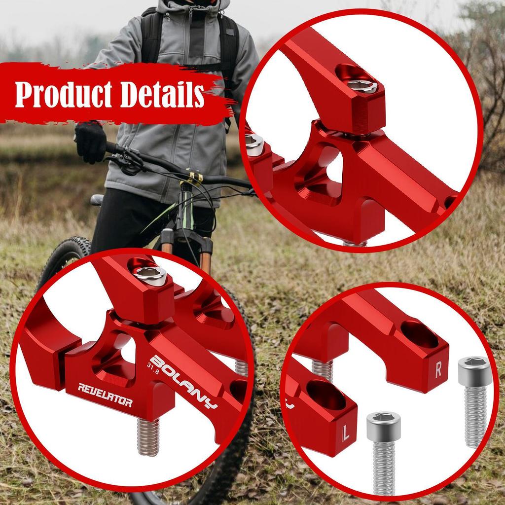 1 Pair , Direct Replacement Bicycle Handlebar Stem, Aluminum Alloy, Easy Installation, 31.8mm, for