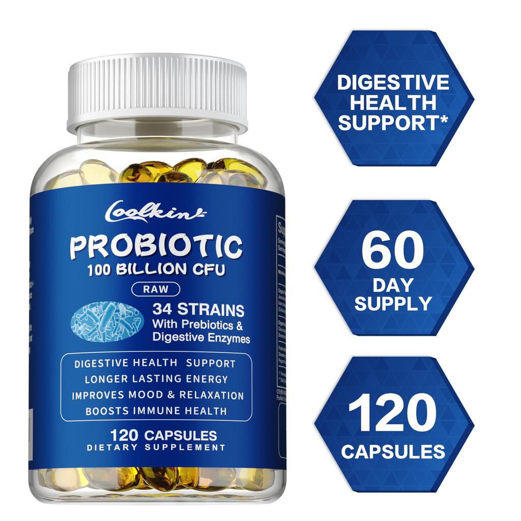 Probiotics - Prebiotic, Digestive Enzyme -Constipation Relief, Digestive Support