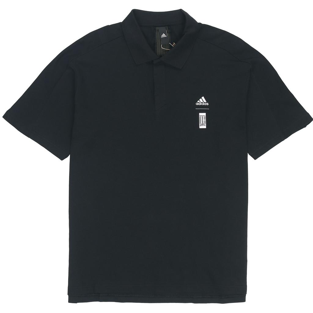 adidas Polo Shirts Men's Black Polo Collar Moderate Straight Fit HE5164