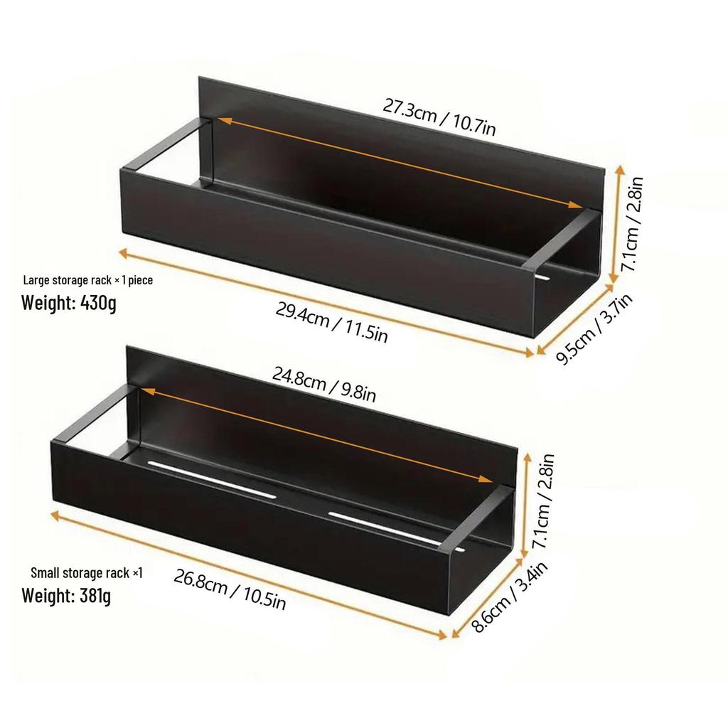 Magnetic Wall-Mounted Refrigerator Storage Shelf