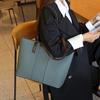 Genuine Leather Tote Bag for Women Large Capacity Commuter Shoulder Handbag Luxury Cowhide Office Purse with Zipper Closure