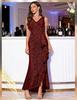 New Sexy V-Neck Dress, Sequin Split Evening Dress Dinner Party
