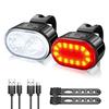 Mountain Bicycle Night Riding Light Waterproof Rechargeable Usbc For Outdoor Cycling And Camping