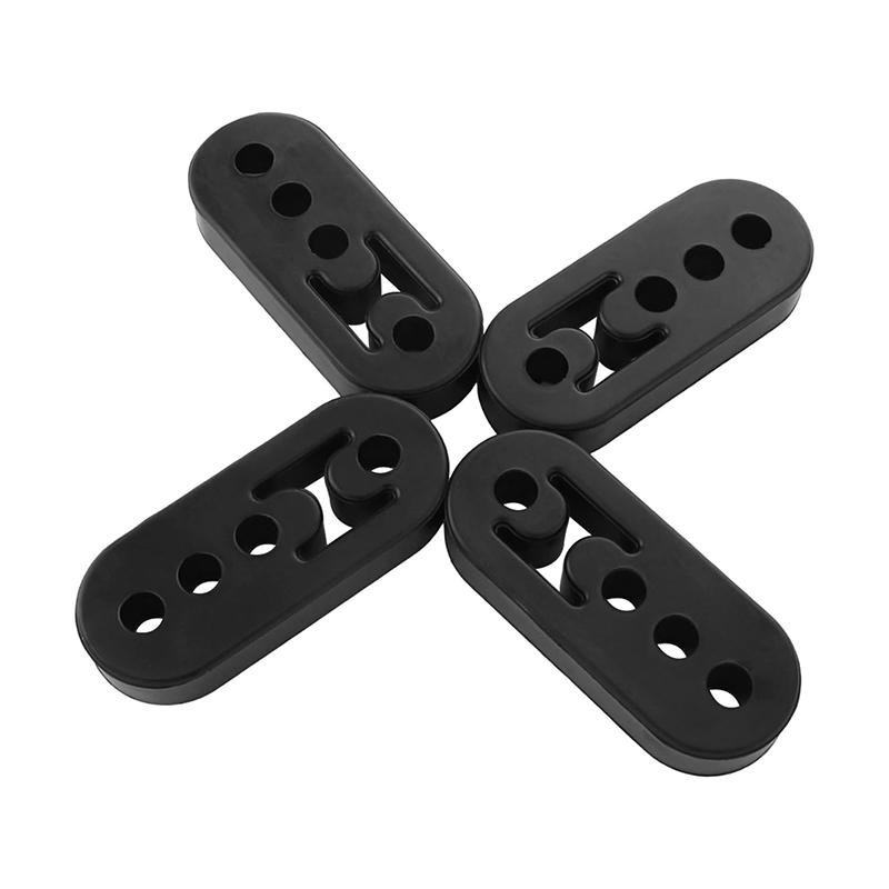Exhaust Hanger Rubber, Car Muffler Shock Absorber Mount Hanger Bracket,High Density Tailpipe Isolator Damping Hanger (BLACK)