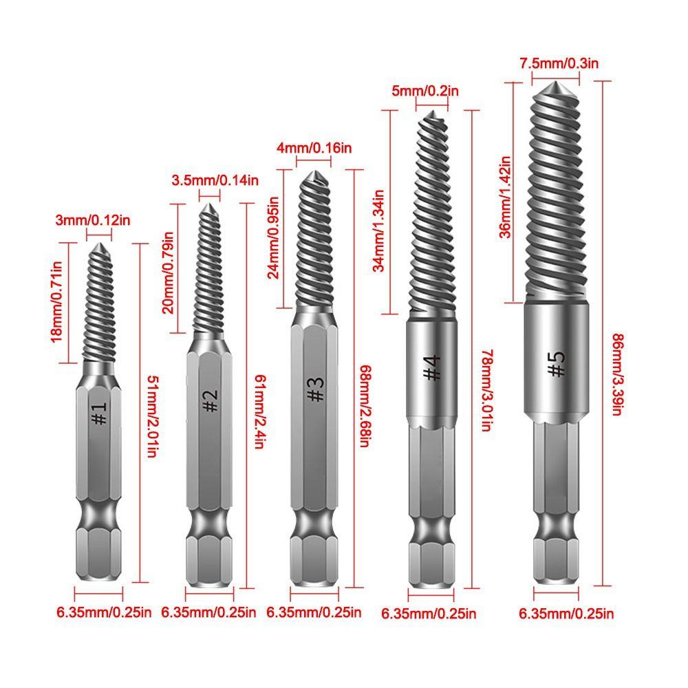 Unscrewing and Disassembling Tool Broken Wire Extractor Multifunctional Extractor Hexagonal Shank