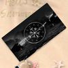V-Viking Logo V-Vegvisir Luxus Mikrofaser Bedrucktes Strandtuch Bergsteigen Strand Schwimmen Laufen Saugfähiges Weiches Handtuch