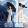 24-Bone Automatic Windproof Folding Umbrella for Men, Rain or Shine, with UV Sun Protection