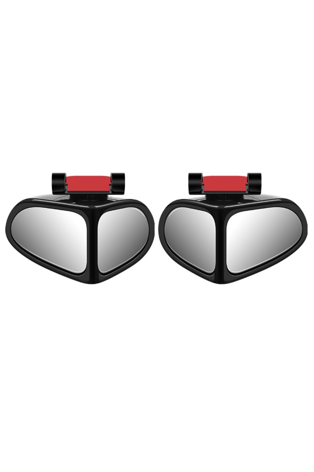 

YFFSFDC Car Auxiliary Mirror, Left and Right, Set of 2, Blind Spot Auxiliary Mirror, Approximately 7cm x 10cm чорний