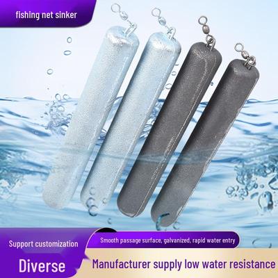 Anti-Snag Pen-Shaped Fishing Iron Sinker with Ring