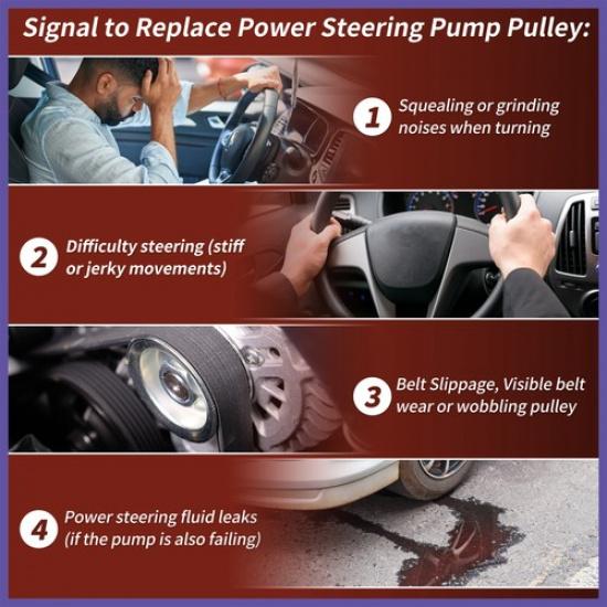 No.32421740858 Power Steering Pump Pulley For BMW 320I 32I 323I 325Ci 325Xi