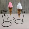 Metall-Eiswaffelständer Cupcake-Waffelständer Schneeeis-Displayständer Zeigt Zubehör für Desserts, Süßigkeiten und Snacks