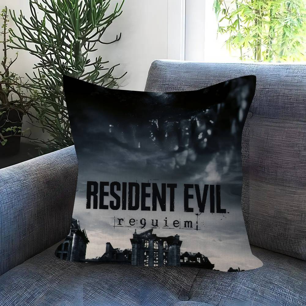 Game R-Resident Evil Requiem Double-Sided Printed Pillow Cover Short Plush Suitable Living Rooms Bedrooms Throw Cushion Cover