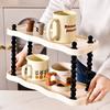 Desktop Multi-layer Storage Rack Nordic Luxury Home Decoration Plastic Multi-functional Living Room Organizing Storage Stand