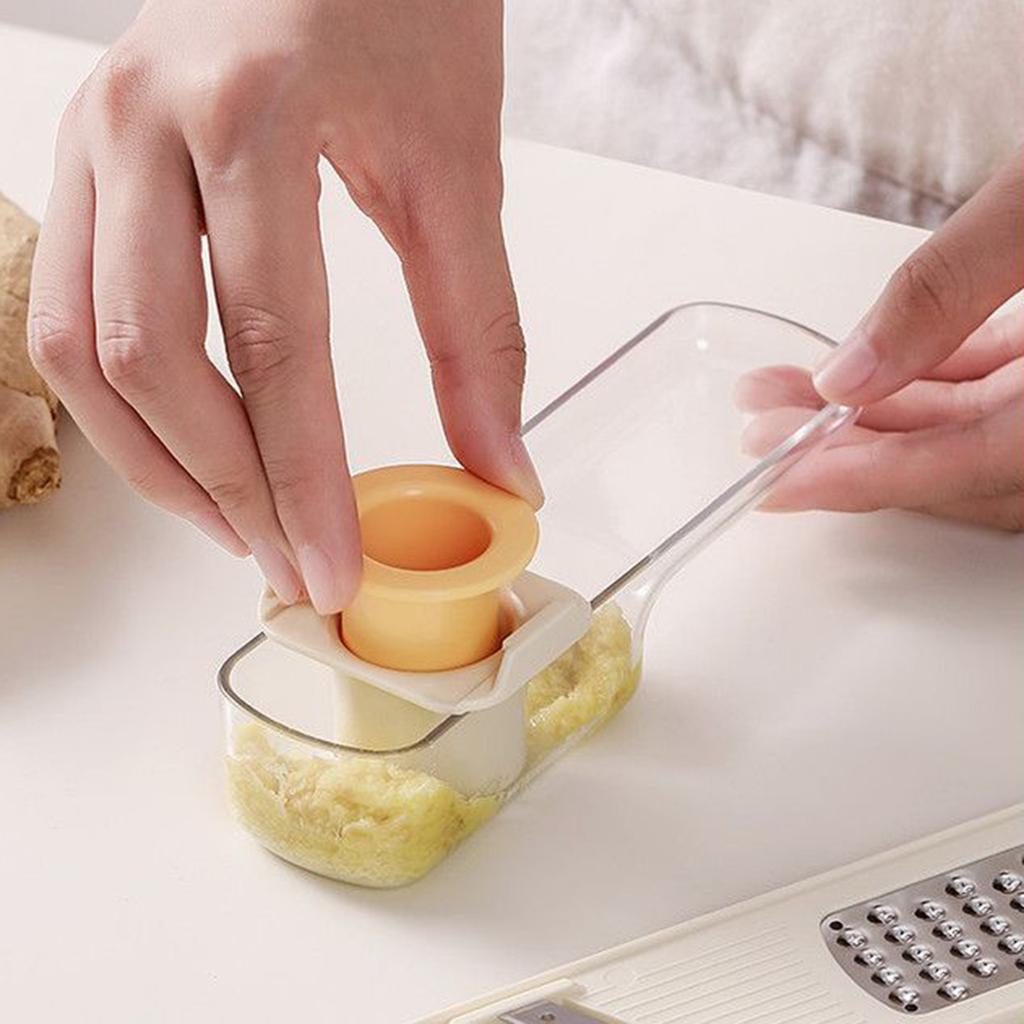 3 in 1 Ginger and Garlic Grinder Manual Garlic Slicer Home Kitchen Slicer Kitchen Tool for Slicing Chopping and Grinding Garlic