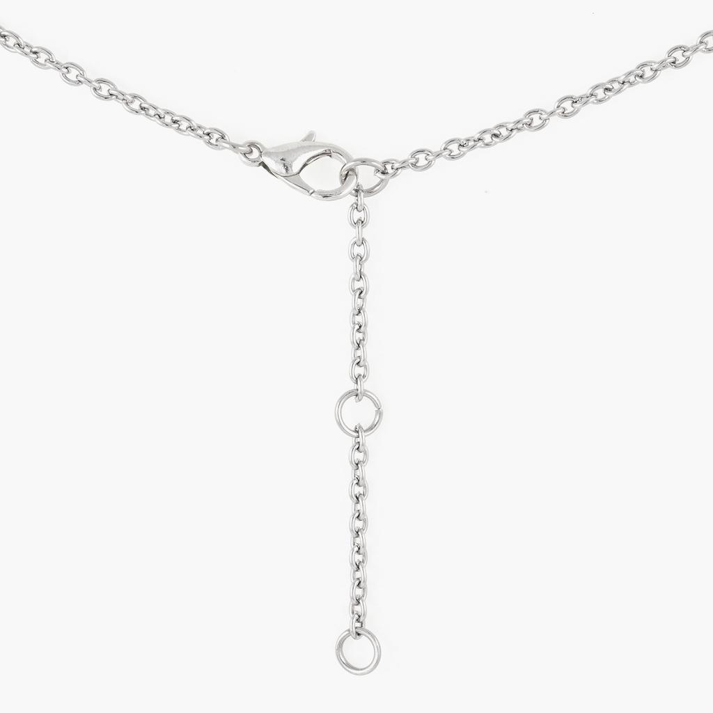 Jbans Classic Antique Mini Cross Surgical Steel Chain Necklace (J2302-An108_Sv)