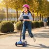 Monopattino elettrico per bambini 6+ anni, pieghevole 3 ruote avvio zero, velocità massima 8 km/h 64 x 29 x 83 cm blu