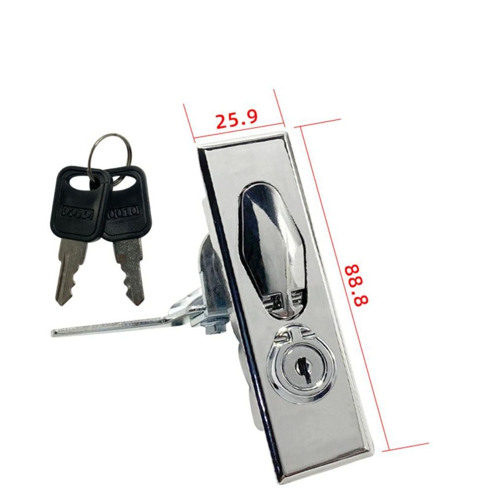 Brushed Flat Lock with Key Distribution Cabinet Door Lock Metering Lock  Distribution Box