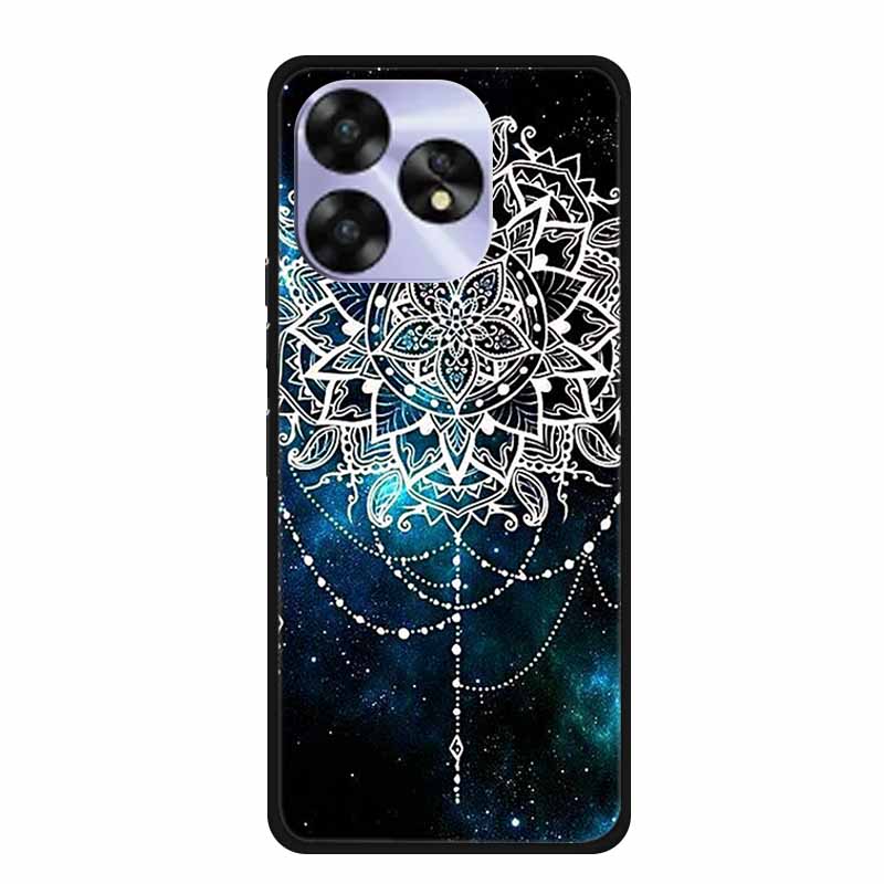 For Umidigi A15c A15 Case Painted Black Bumper TPU Soft Silicone Phone Cover For Umidigi A15 Cases A 15 15T Coque Funda Capa Cat