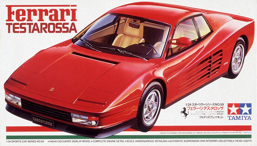 Tamiya Sports Car Series 59 Ferrari Testarossa Plastic Model 24059 1/24 No.