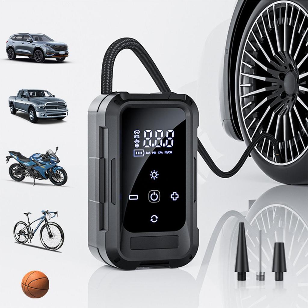 Air Compressor Cordless Tire Inflator Auto Shut-Off Pump For Camping Motorcycle Care Garage Home Daily Commuting Long-Distance