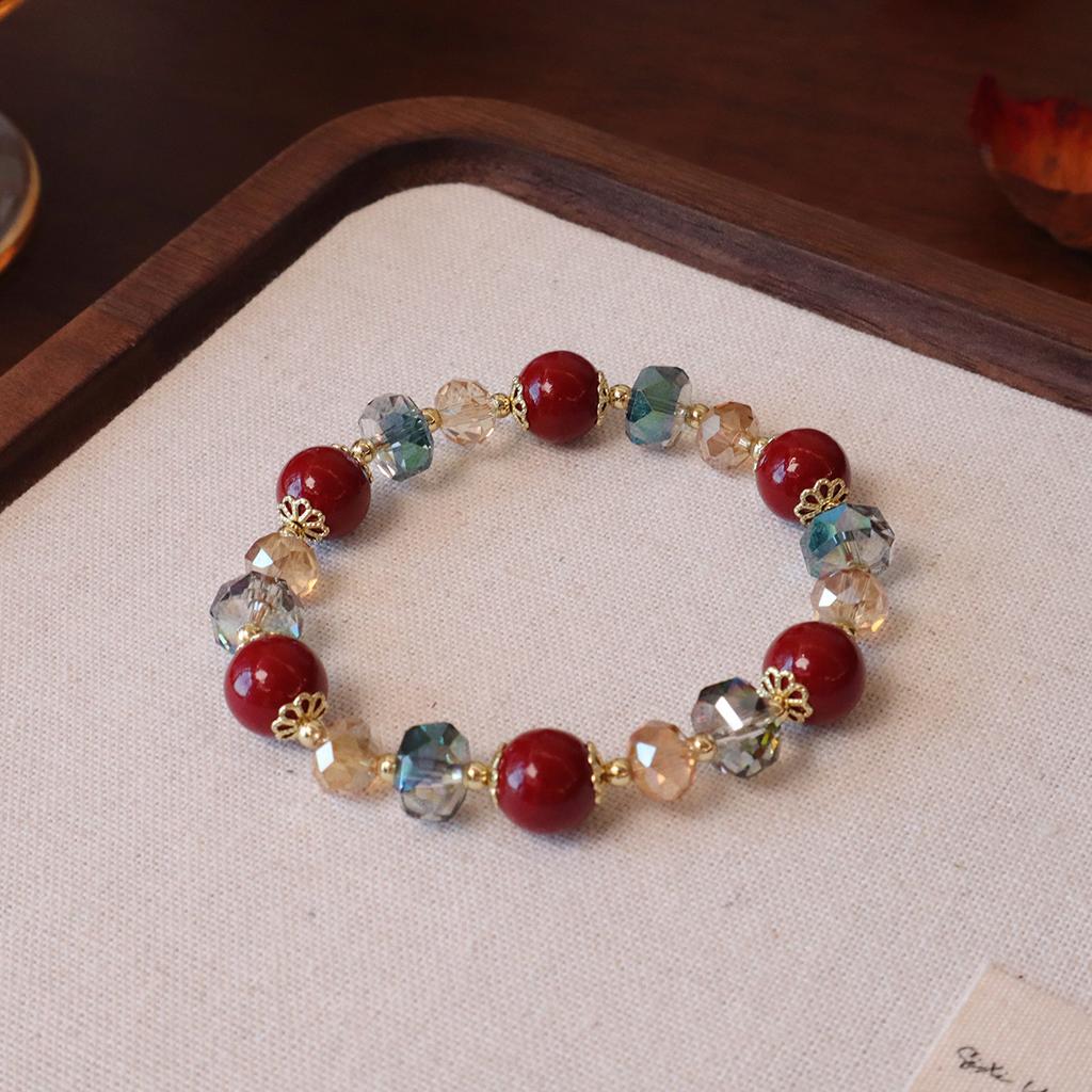 Natural crystal bracelet strawberry crystal bracelet Bangles Women Fashion Jewelry accessories Gift