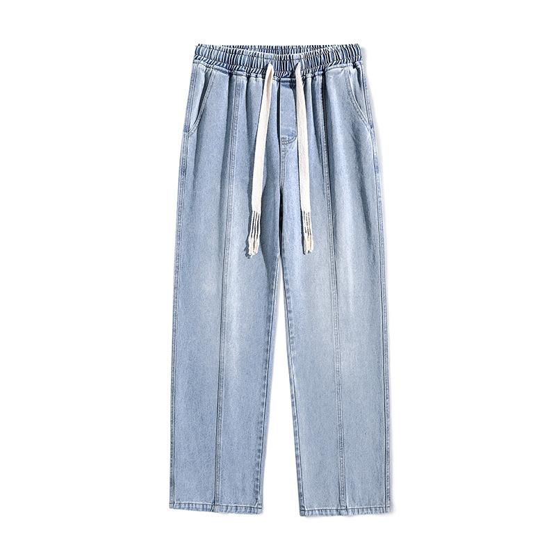 

Ретро Джинсы на кулиске с плюшевой подкладкой для мужских новых зимних утолщенных брюк широкого покроя 3XL