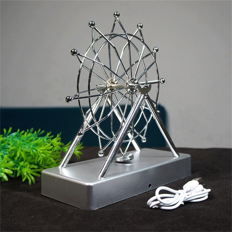 Macchina del Moto Perpetuo Elettrica Ruota Panoramica Bilancia Giocattolo da Scrivania Ornamento Decorativo Kinetiche Opere d'Arte per Arredamento Casa