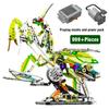 Mechanical Building Set Lights Movable Robot Mantis Dinosaur Horse DIY Science Technical Bricks STEM Toy Kit for Adults Kids