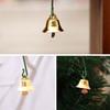 10Pcs/Set Hanging Bell Exquisite Workmanship Clear Ringing Metal Christmas Rustic Bell Decor for Home
