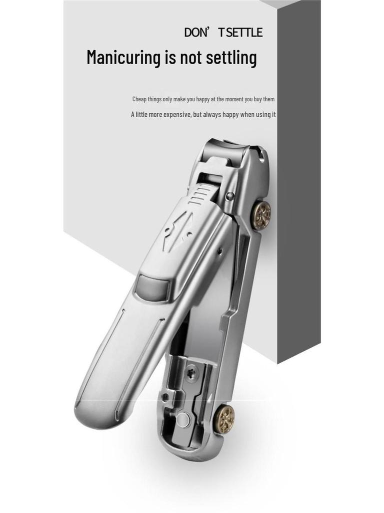 Bionic Anti-Splash Large Nail Clipper and Toenail Scissors Set