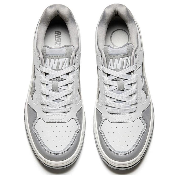 Anta Weifeng Comfortable Versatile Non-Slip Wear-Resistant Low-Top Skate Shoes Men Sneaker Gray 112518075-1