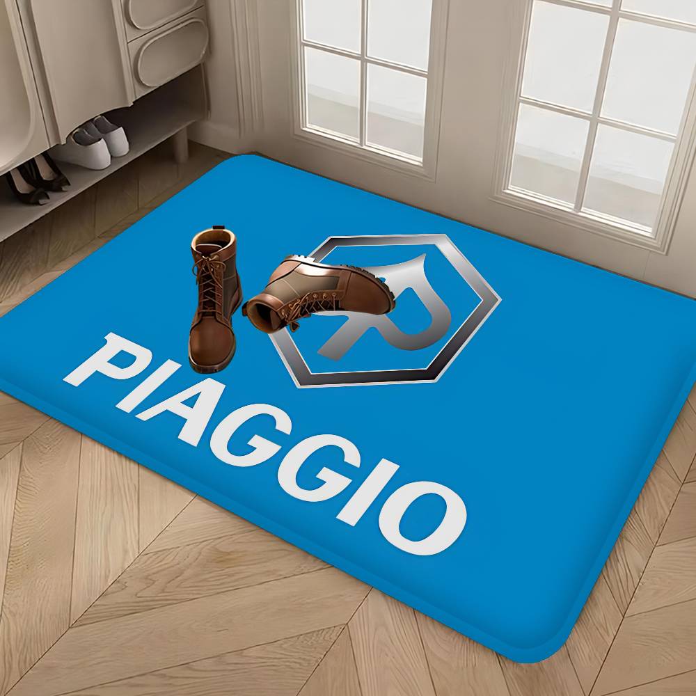 

P-Piaggio Logo Kitchen Mat Cheaper Anti-slip Modern Living Room Balcony Printed Modern Home Decor 40x60cm