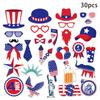 Independence Day Theme Star Pattern Creativity Party Decor Paper Props Photo