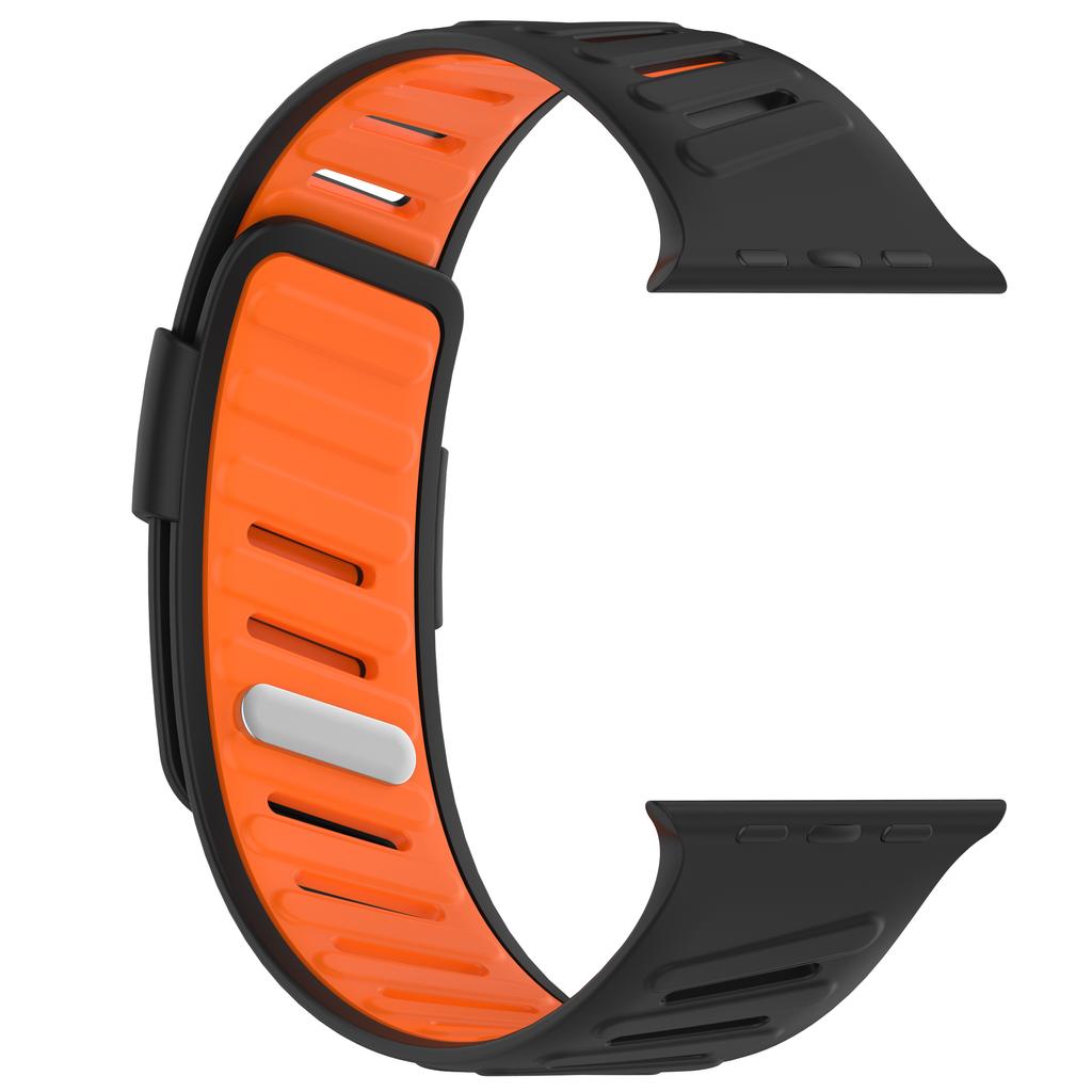 Dvoubarevný sportovní řemínek pro Apple Watch Ultra 3/2/1 49mm 41 42 45 44 46mm prodyšný silikonový pásek pro Iwatch řadu 11 10 9 8 7 SE
