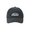 EMIS NEW LOGO PIGMENT BALL CAP-BLACK