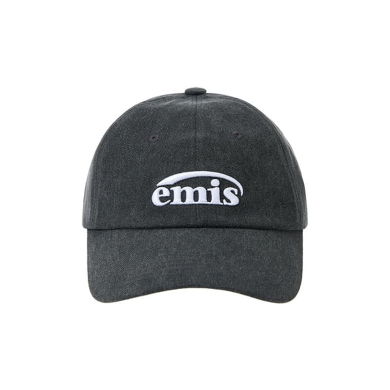 

EMIS NEW LOGO PIGMENT BALL CAP-BLACK BLACK