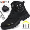 Autumn Winter Work Safety Boots Men Steel Toe Shoes Anti-smash Anti Puncture Indestructible Shoes Protection Boots Security Shoe
