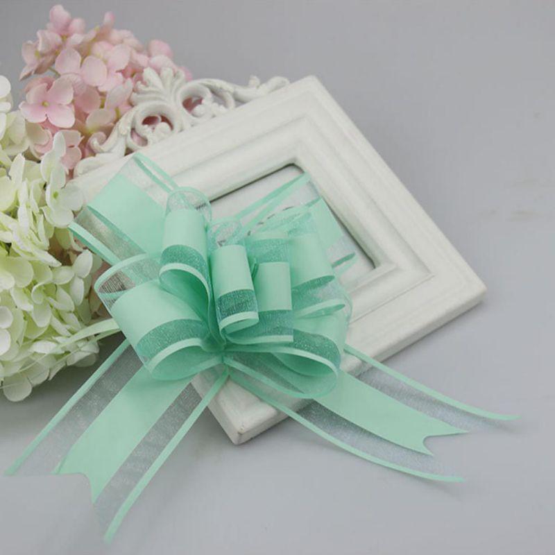 10Pcs Flower Car Gifts Wedding Pull Bow Ribbons Wrap Packing Valentines Day Birthday Events Party Supplies Valentine