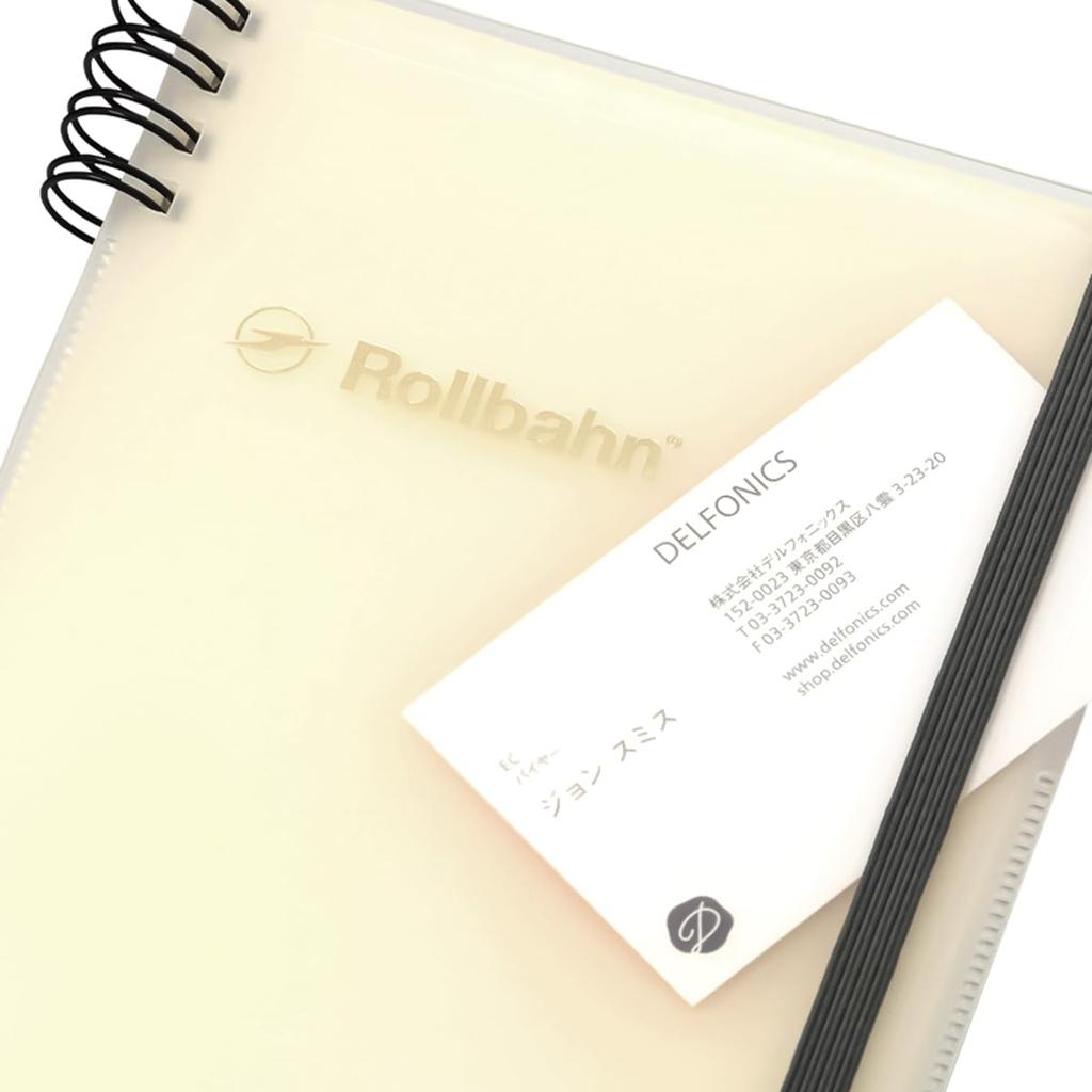 [Traveling Rollbahn] [Delfonics] Rollbahn Flexible Cover 360° Clear Pocket L (Clear)