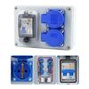 250V/16A Wall Distributor German-Sockets For Schuko Sockets With Grounding For Protect 2-Pin Power Distributor & 1P+N FI Switch