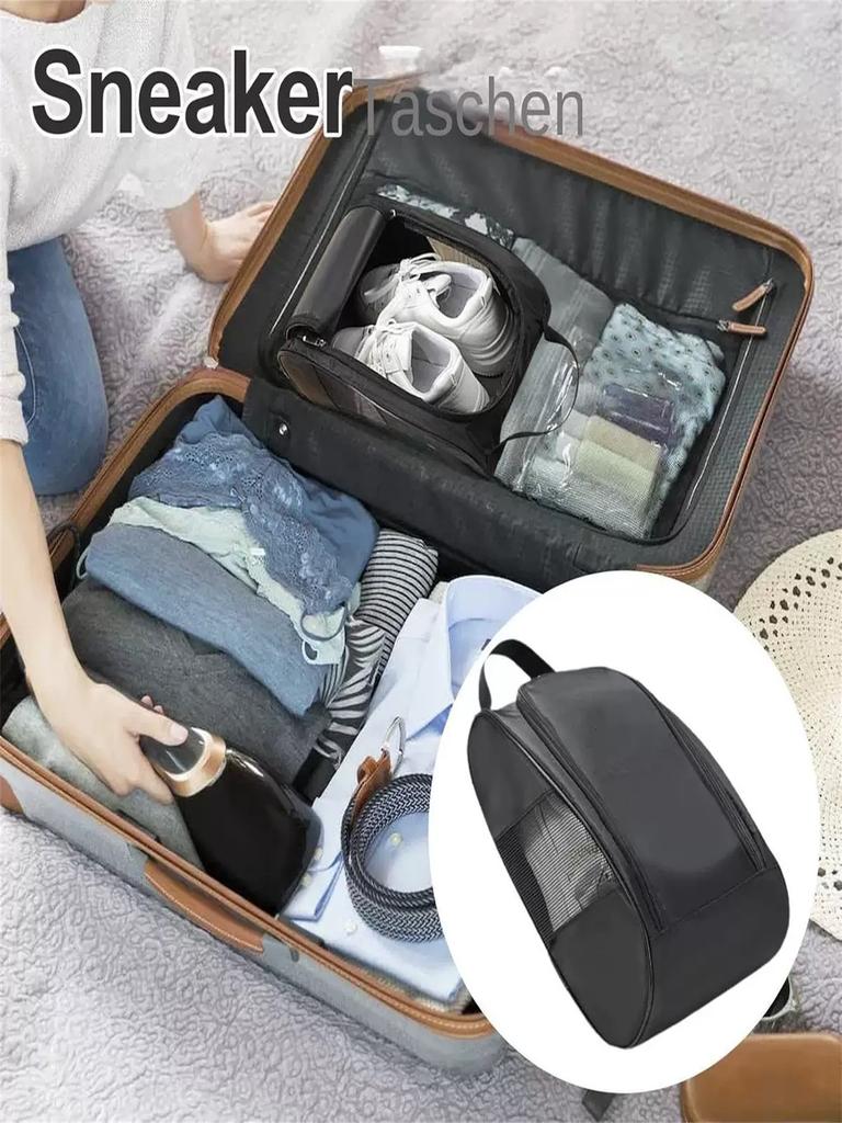 Large Capacity Sneaker Storage Bag Unisex Breathable Tennis Shoe Organizer Portable Carrier with Handle for Gym Travel