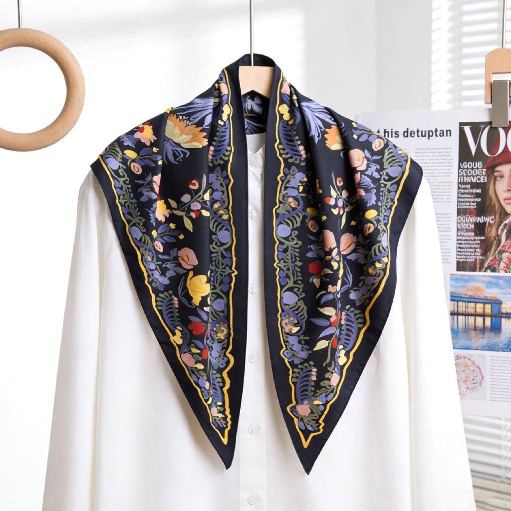 Spring and summer printed skirt women's triangle towel skirt curtain decorative belt towel stacked short skirt fart curtain new fashion