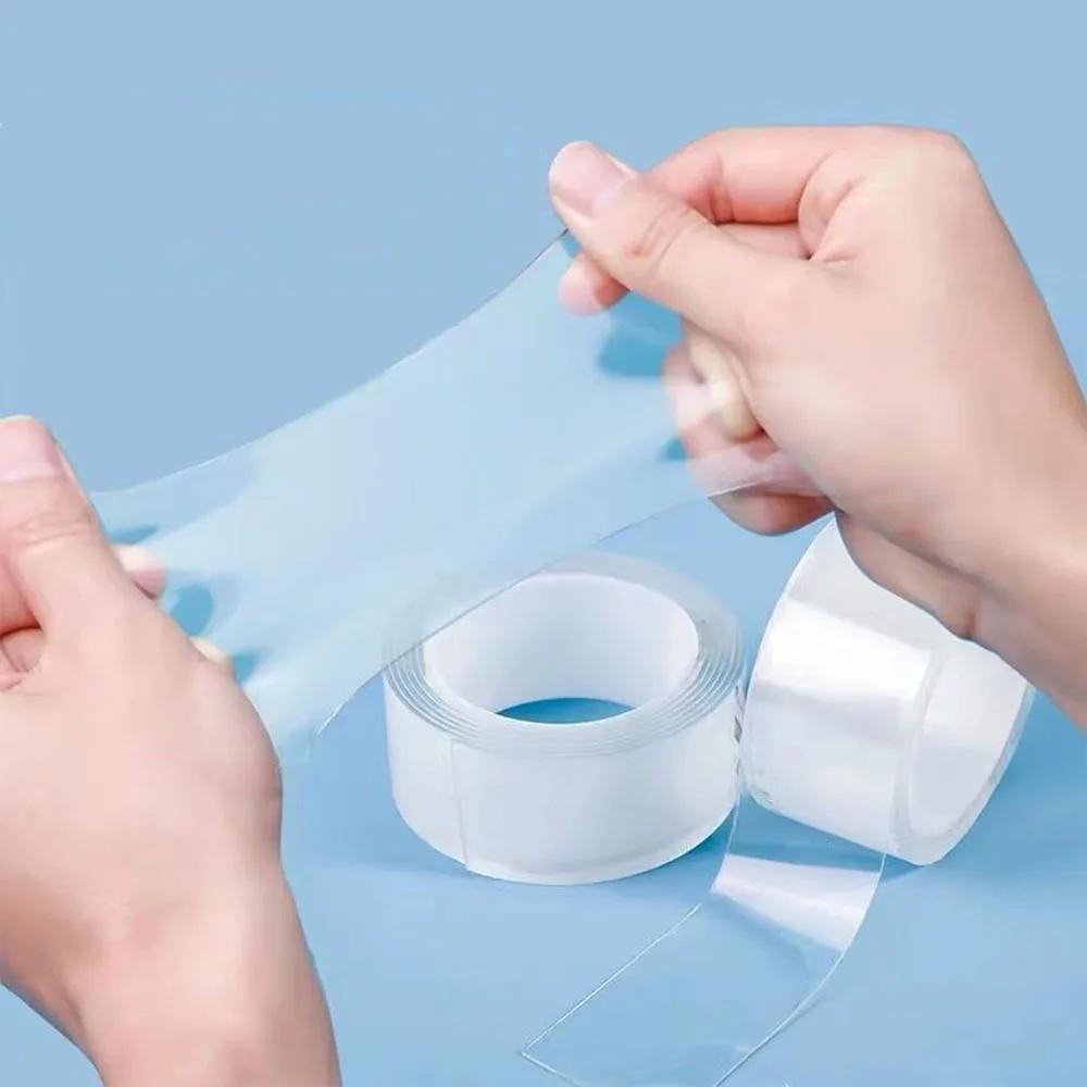Transparent Nano Double-Sided Tape with Powerful Adhesion for Wall Fixing and Automotive Without Leaving Residue