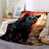 1 Stück Panther Sonnenuntergang Dschungel Decke - Leichter Flanell Fleece mit Digitaldruck, Weich Warm für Sofa, Reisen, Camping, Büro yy251018304