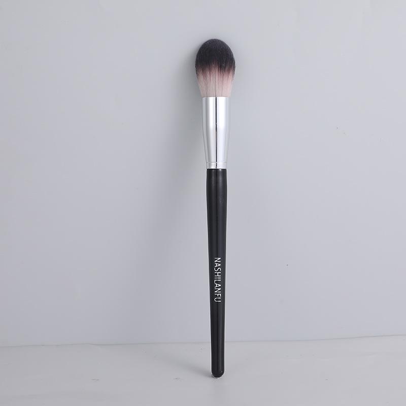 Silk Family Makeup Brush Set: Contour, Loose Powder, Blush, Blending, Eyebrow, Eye & Nose Shadow Brushes.