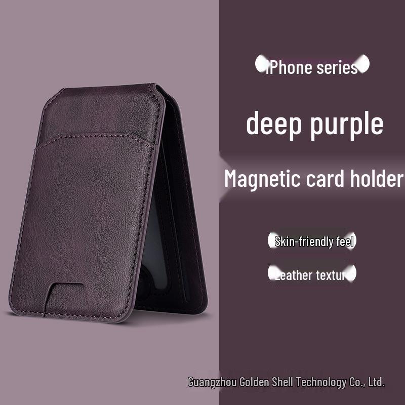 Magsafe-Compatible Magnetic Card Holder and Phone Snap-in Case